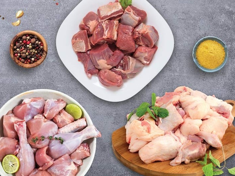 Triple Combo-3 (1Kg Chicken Skinless Curry Cut + 1Kg Deshi Duck Curry Cut + 500g Mutton Curry Cut) thumbnail 2