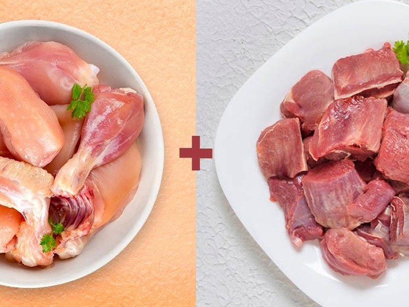 Combo-5 (1kg Premium Tender Chicken Skinless Curry Cut + 500g Premium Tender Beef Curry Cut) thumbnail 2