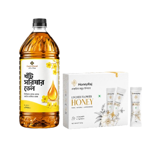 Mustard Oil & Lychee Honey Sachet Combo